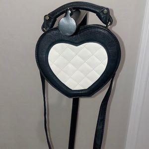 Betsey Johnson small crossbody heart satchel